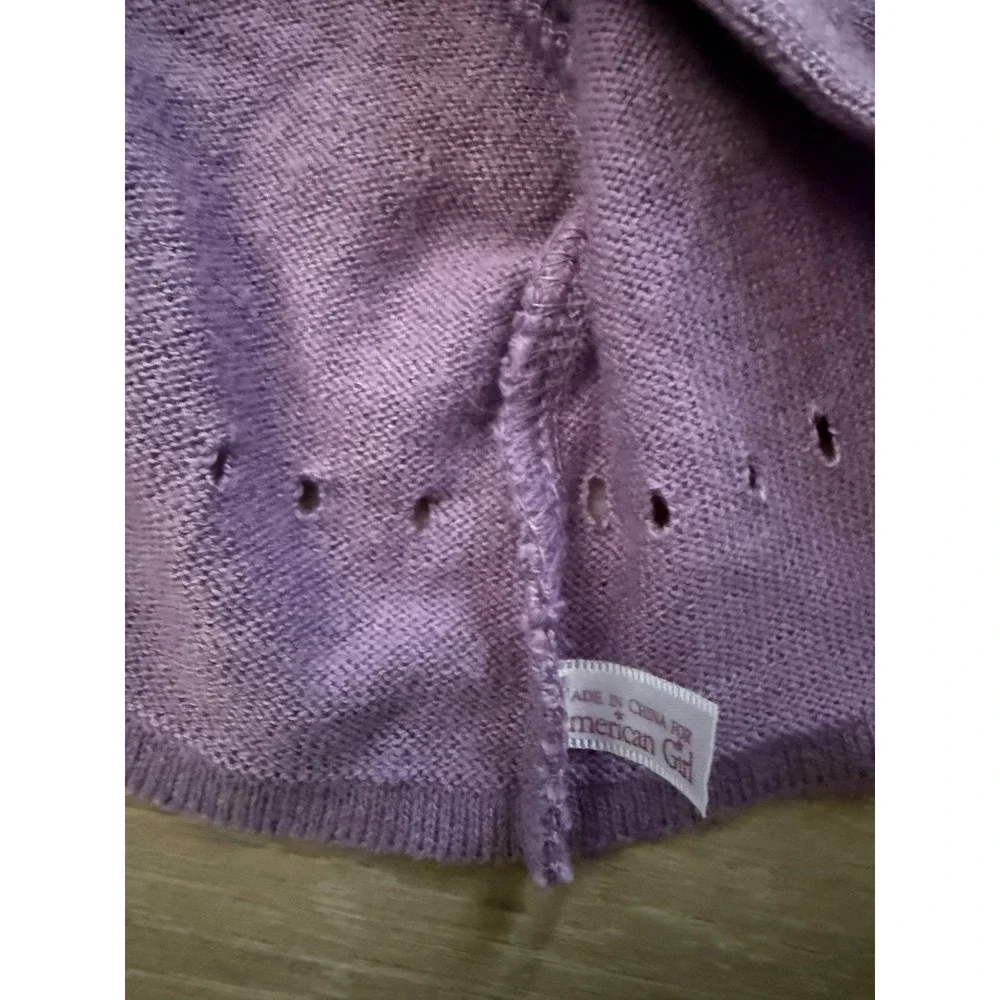 American Girl Truly Me‎ Doll Blonde Hair Blue Eyes Purple Cardigan Skirt Outfit